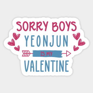 Sorry Boys Yeonjun Is My Valentine Sticker